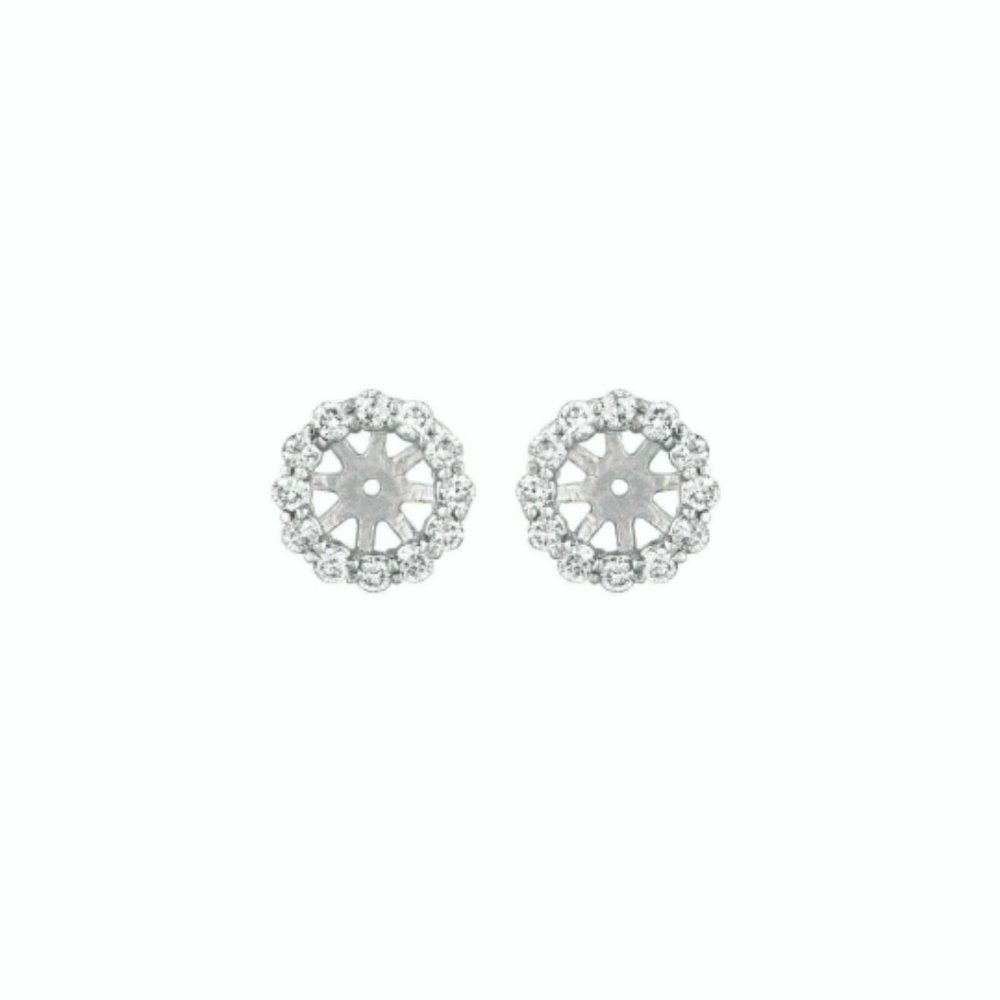 0.50 Ct 2 pointers Natural Diamond Jacket Earrings